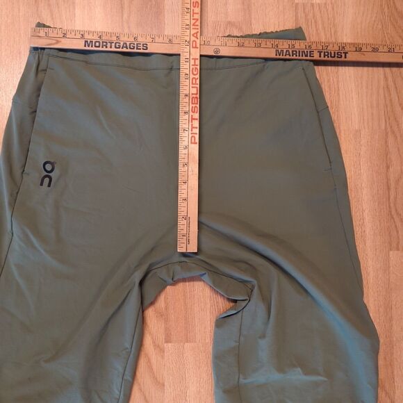 On Cloud On Running Active Pants Mens Large Olive Green Stretch Workout - Picture 3 of 10